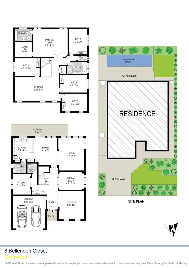 Floorplan of Homely house listing, 8 Bellenden Close, Glenwood NSW 2768