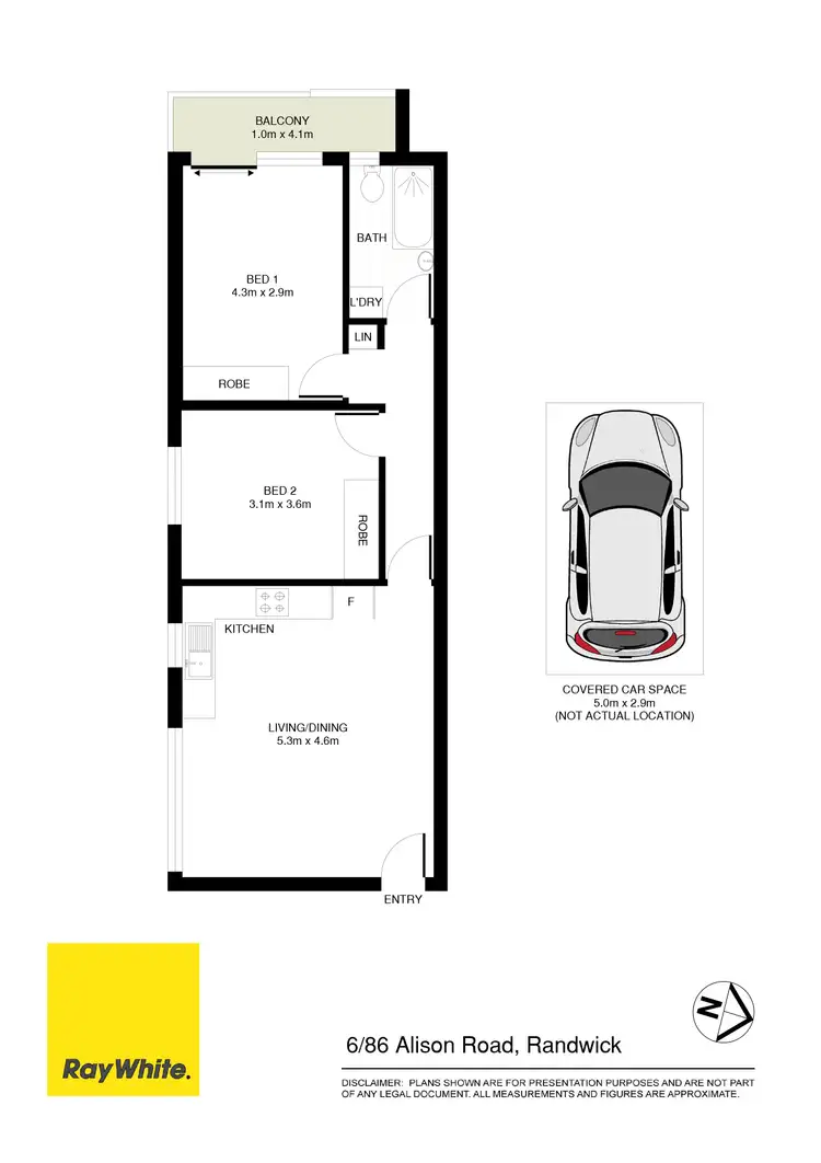Floorplan of Homely apartment listing, 6/86 Alison Road, Randwick NSW 2031