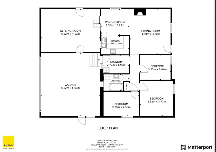 Floorplan of Homely house listing, 303 Sunshine Court, Lavington NSW 2641
