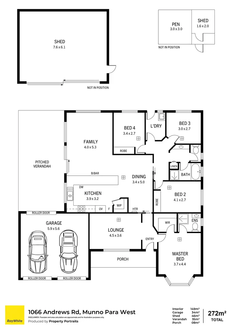 Floorplan of Homely house listing, 1066 Andrews Road, Munno Para West SA 5115