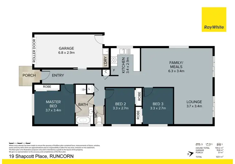 Floorplan of Homely house listing, 19 Shapcott Place, Runcorn QLD 4113