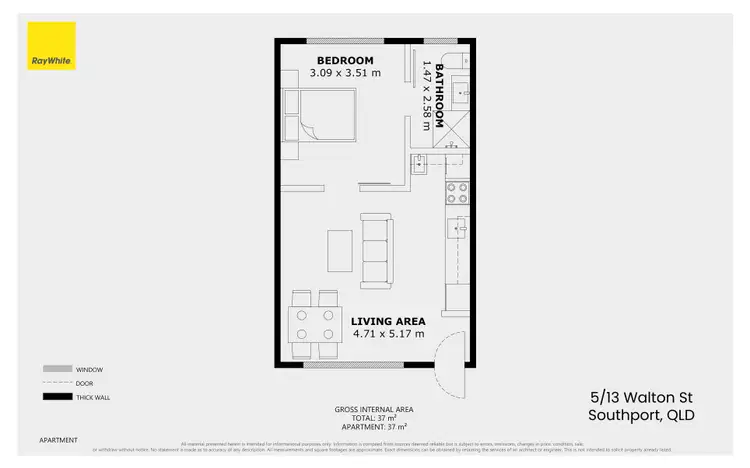 Floorplan of Homely apartment listing, 5/13 Walton Street, Southport QLD 4215
