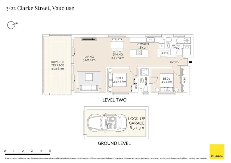 Floorplan of Homely apartment listing, 3/22 Clarke Street, Vaucluse NSW 2030