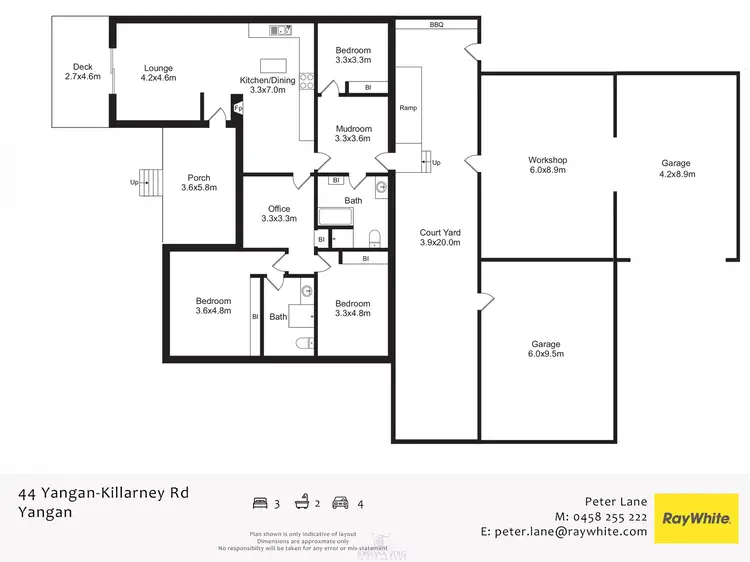 Floorplan of Homely rural property listing, 44 Yangan Killarney Road, Yangan QLD 4371