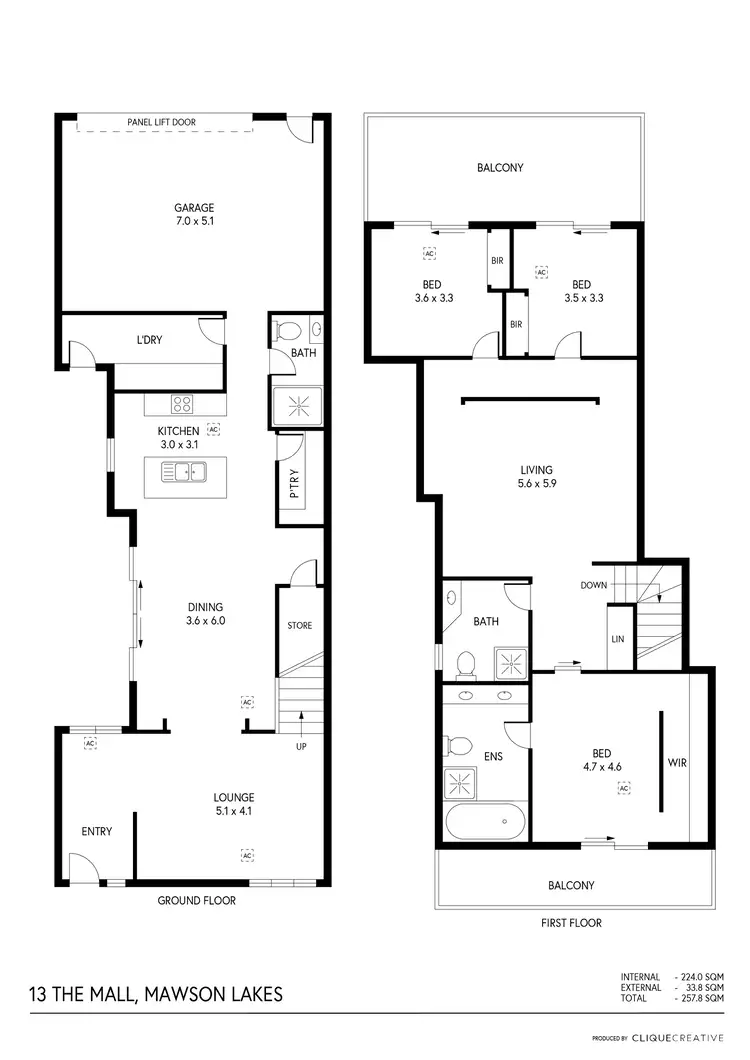 Floorplan of Homely house listing, 13 The Mall, Mawson Lakes SA 5095