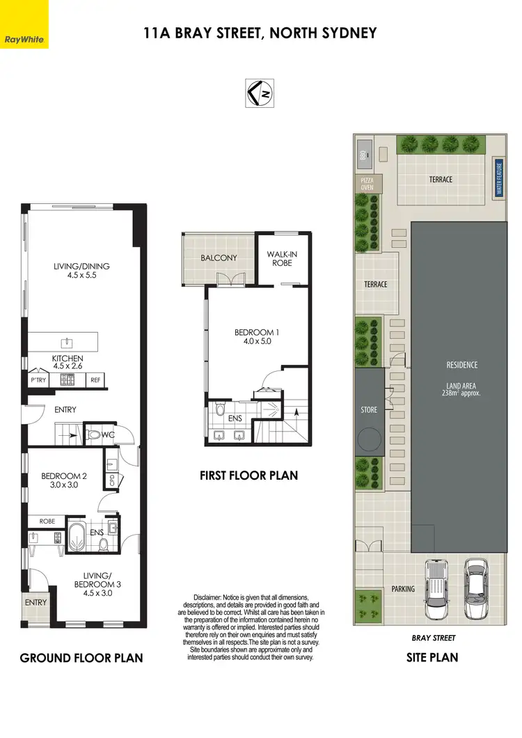 Floorplan of Homely house listing, 11A Bray Street, North Sydney NSW 2060