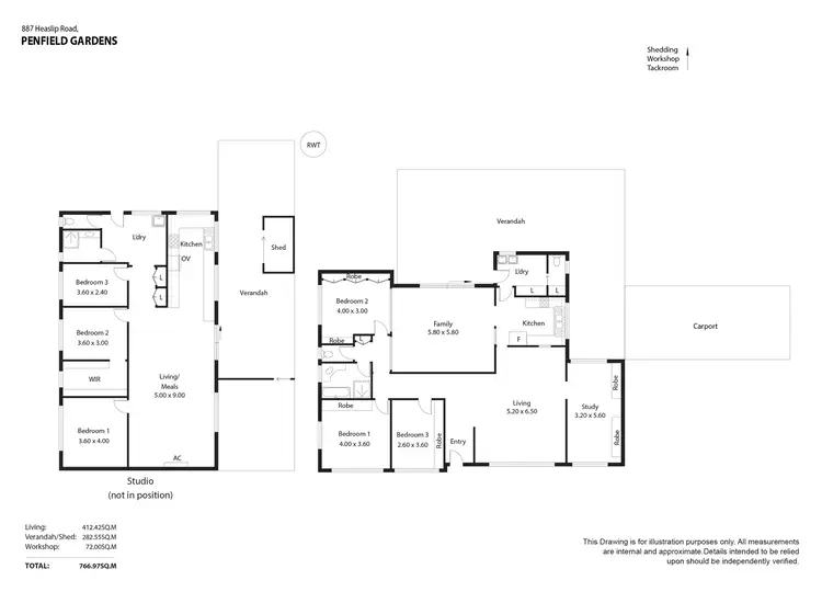 Floorplan of Homely house listing, 887 Heaslip Road, Penfield Gardens SA 5121