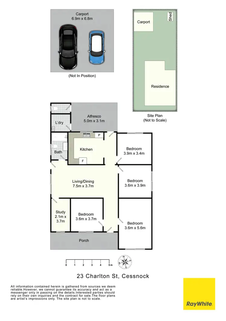 Floorplan of Homely house listing, 23 Charlton Street, Cessnock NSW 2325