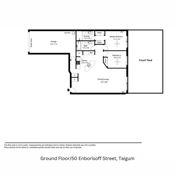 Floorplan of Homely apartment listing, Ground Floor/50 Enborisoff Street, Taigum QLD 4018