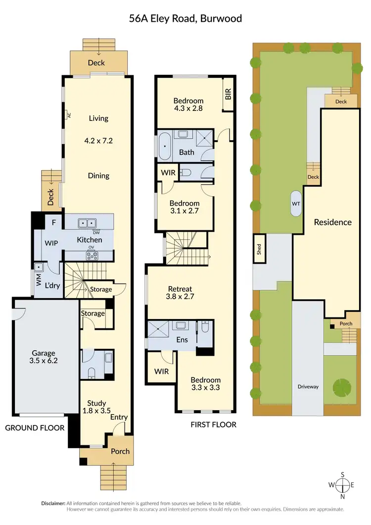 Floorplan of Homely house listing, 56A Eley Road, Burwood VIC 3125