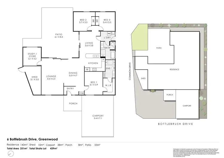 Floorplan of Homely house listing, 6 Bottlebrush Drive, Greenwood WA 6024