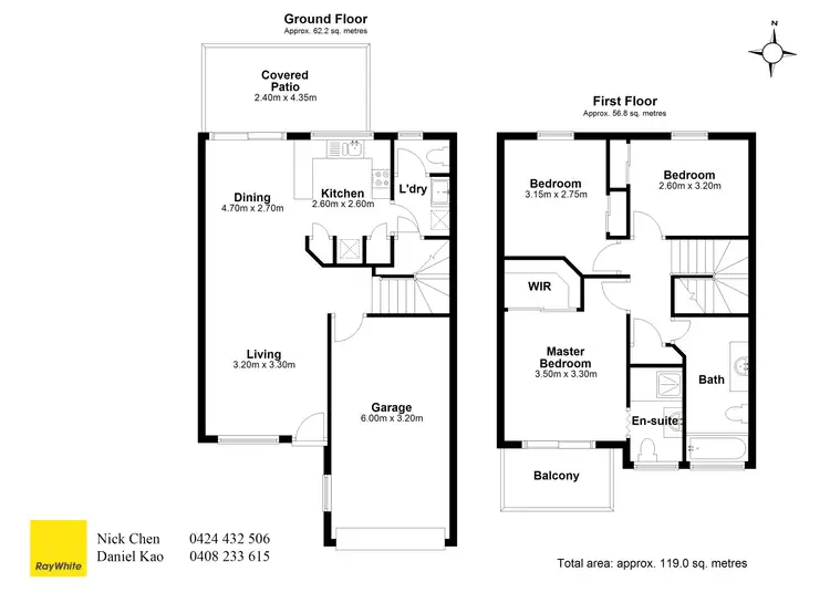 Floorplan of Homely townhouse listing, 51/16 Bluebird Avenue, Ellen Grove QLD 4078