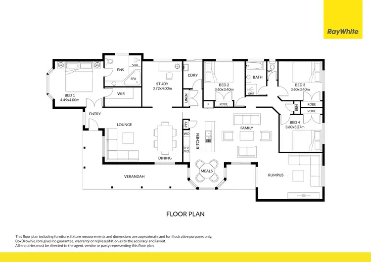 Floorplan of Homely house listing, 149 Windsor Drive, Mount Hallen QLD 4312