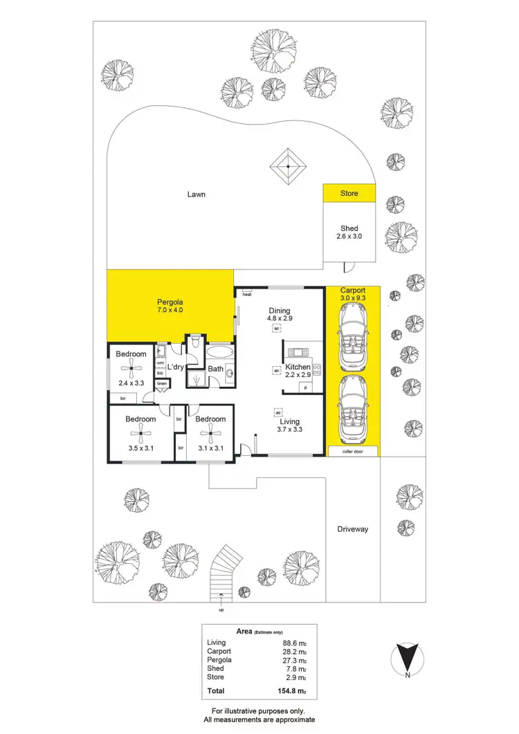 Floorplan of Homely house listing, 133 Lander Road, Trott Park SA 5158