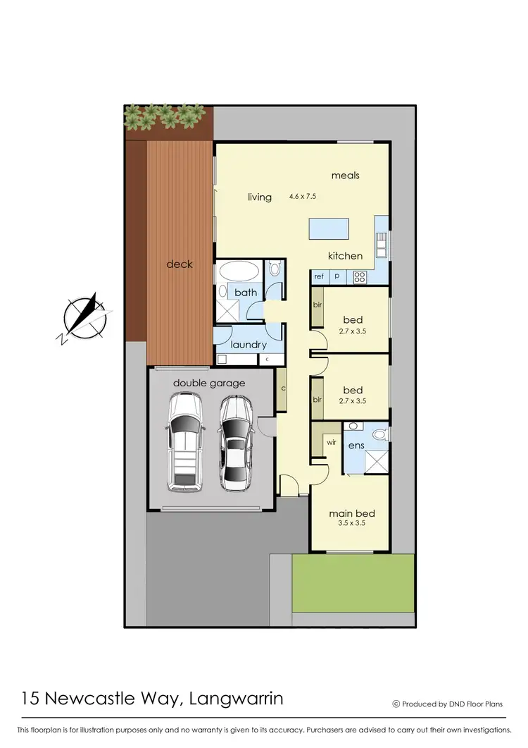 Floorplan of Homely house listing, 15 Newcastle Way, Langwarrin VIC 3910