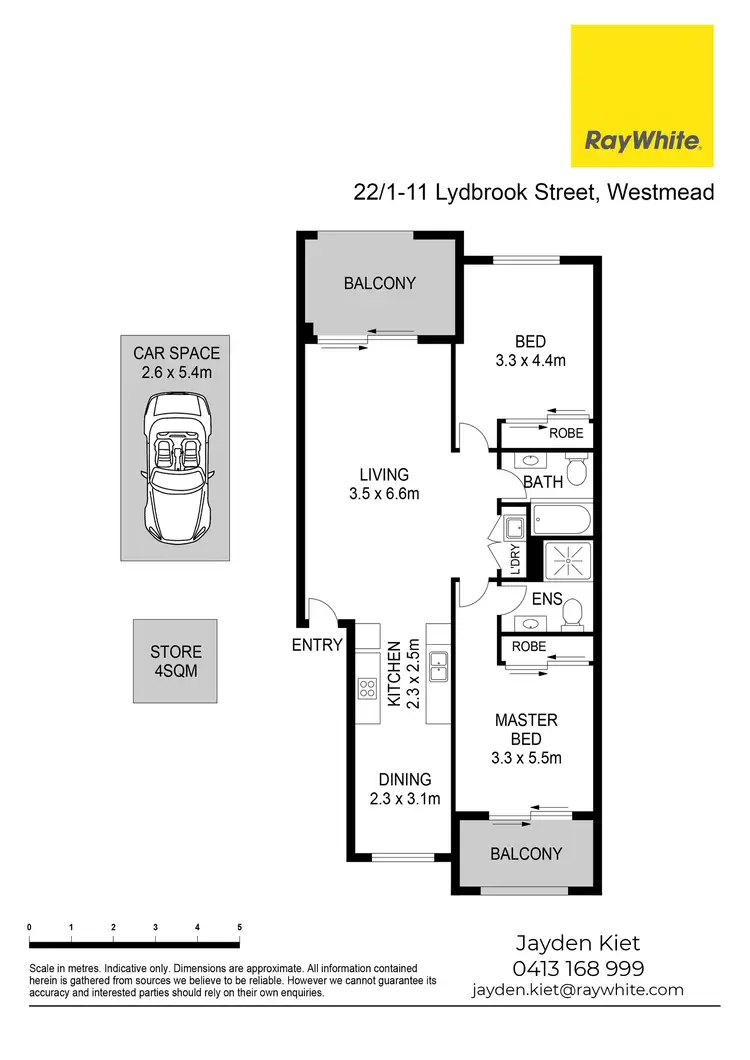 Floorplan of Homely apartment listing, 22/1-11 Lydbrook Street, Westmead NSW 2145