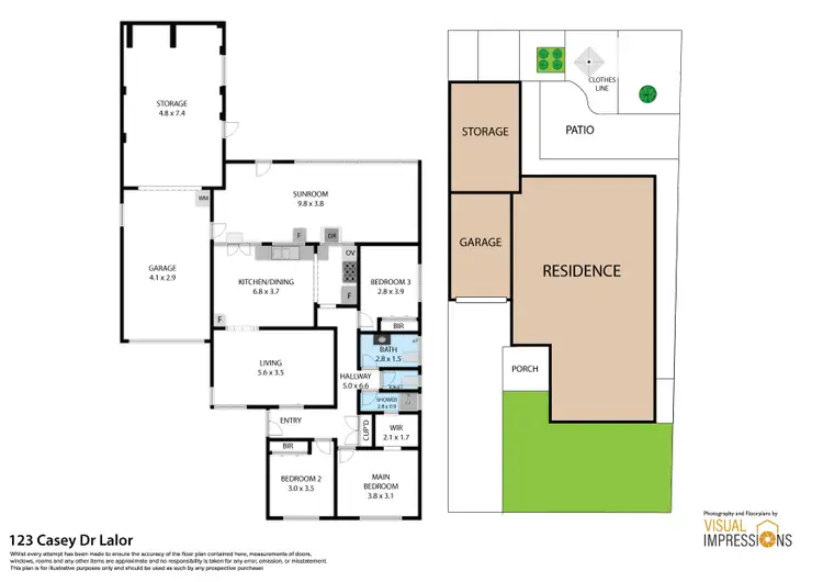 Floorplan of Homely house listing, 123 Casey Drive, Lalor VIC 3075