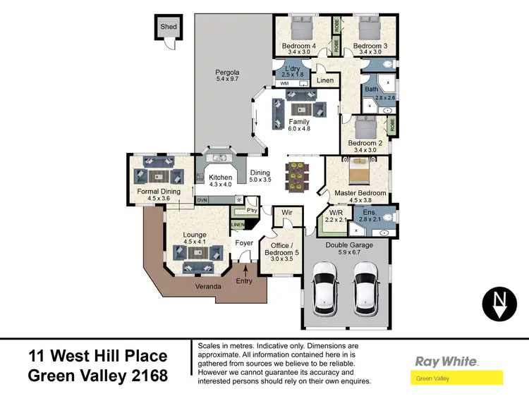 Floorplan of Homely house listing, 11 West Hill Place, Green Valley NSW 2168