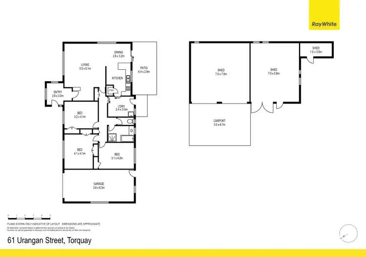 Floorplan of Homely house listing, 61 Urangan Street, Torquay QLD 4655