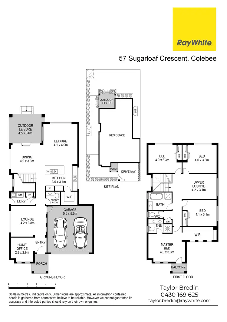 Floorplan of Homely house listing, 57 Sugarloaf Crescent, Colebee NSW 2761