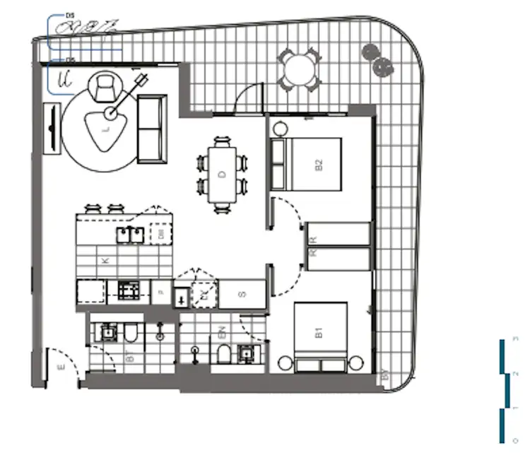 Floorplan of Homely unit listing, 1012/21 Spurway Drive, Norwest NSW 2153