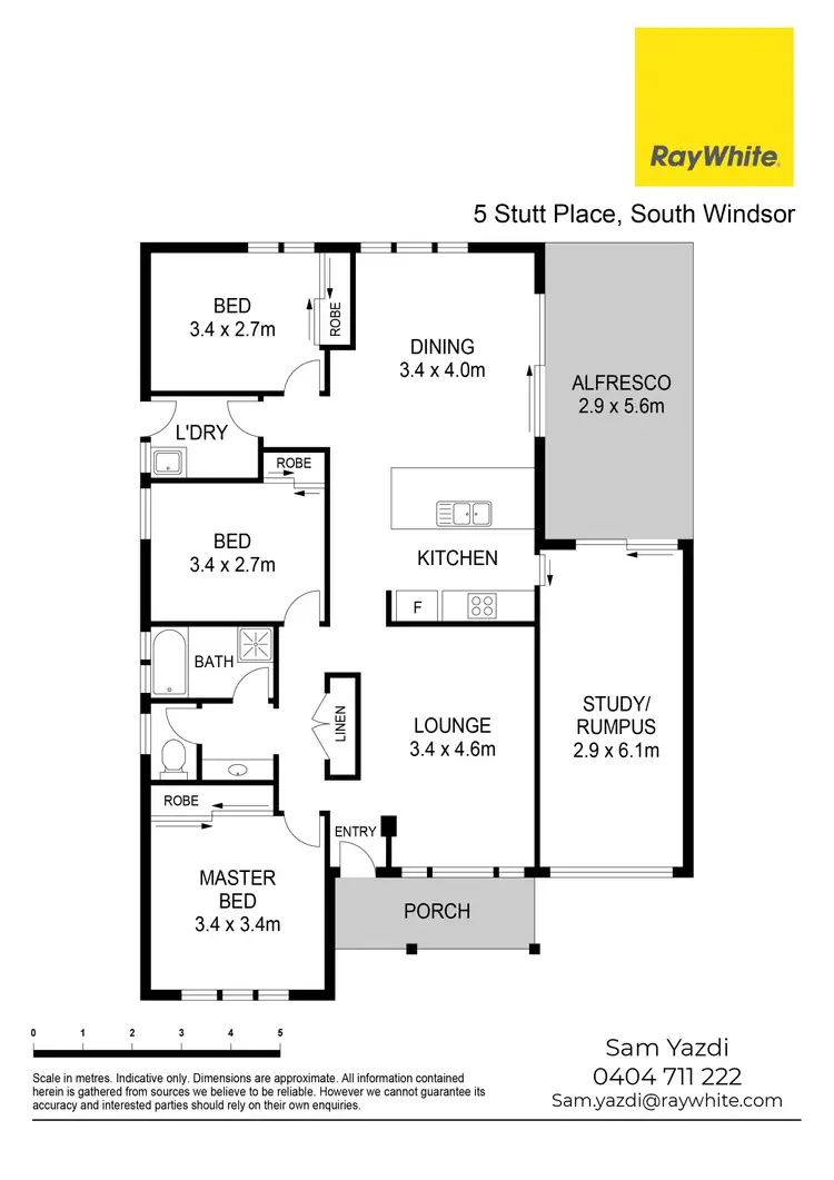 Floorplan of Homely house listing, 5 Stutt Place, South Windsor NSW 2756