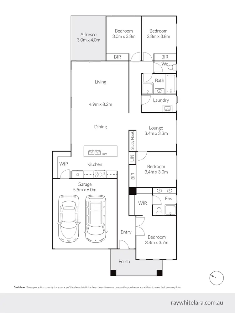 Floorplan of Homely house listing, 3 Spree Place, Lara VIC 3212