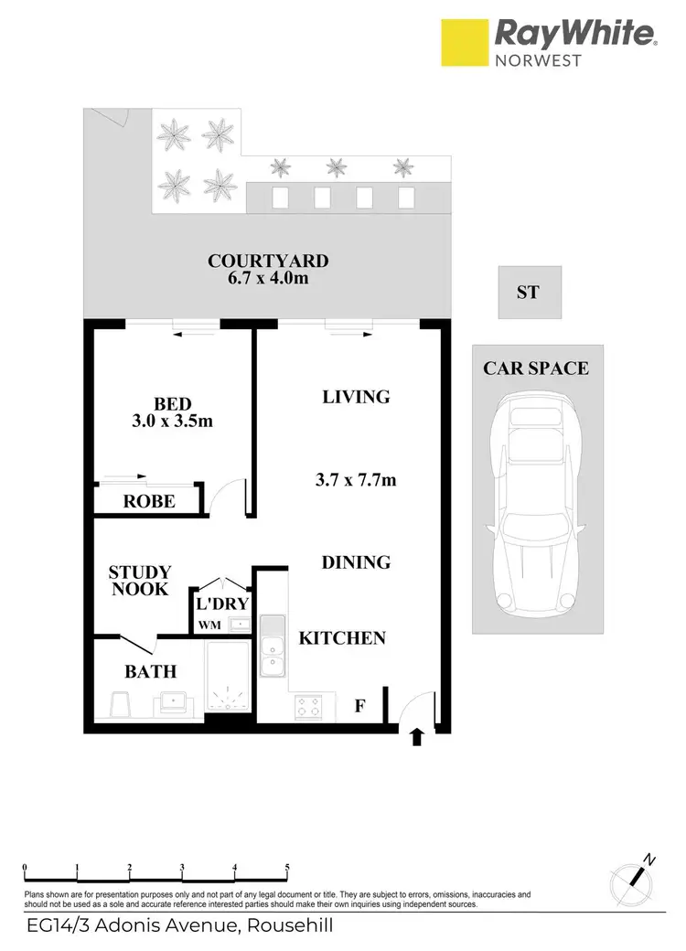 Floorplan of Homely apartment listing, E14/3 Adonis Avenue, Rouse Hill NSW 2155