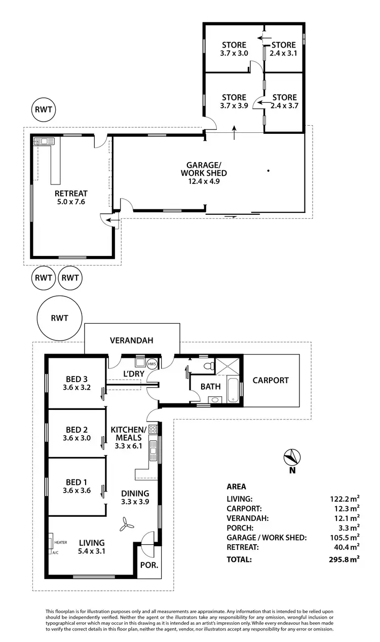 Floorplan of Homely house listing, 51 Hill Street, Murray Bridge SA 5253
