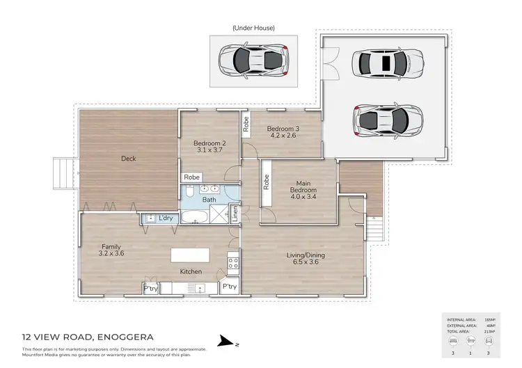Floorplan of Homely house listing, 12 View Road, Enoggera QLD 4051