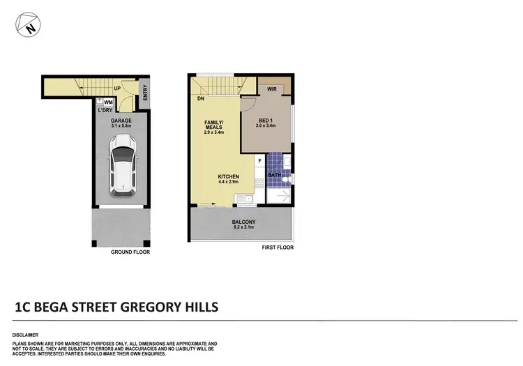 Floorplan of Homely house listing, 1C Bega Street, Gregory Hills NSW 2557