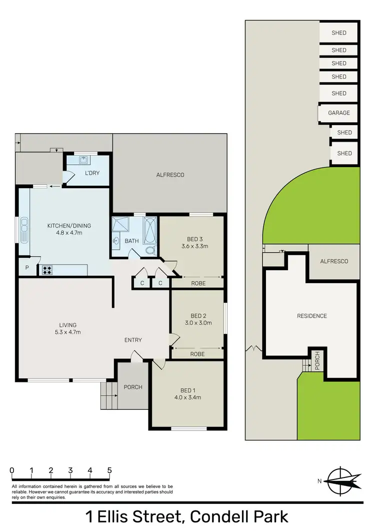 Floorplan of Homely house listing, 1 Ellis Street, Condell Park NSW 2200