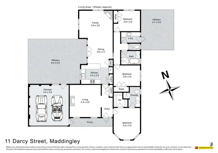 Floorplan of Homely house listing, 11 Darcy Street, Maddingley VIC 3340