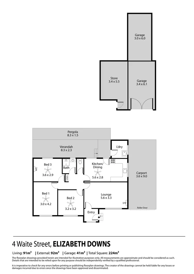 Floorplan of Homely other listing, 4 Waite Street, Elizabeth Downs SA 5113
