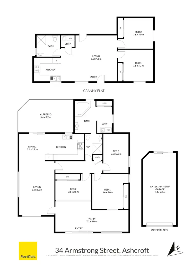 Floorplan of Homely house listing, 34 & 34A Armstrong Street, Ashcroft NSW 2168
