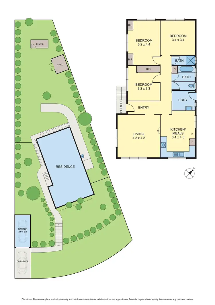 Floorplan of Homely house listing, 34 Lorraine Crescent, Jacana VIC 3047