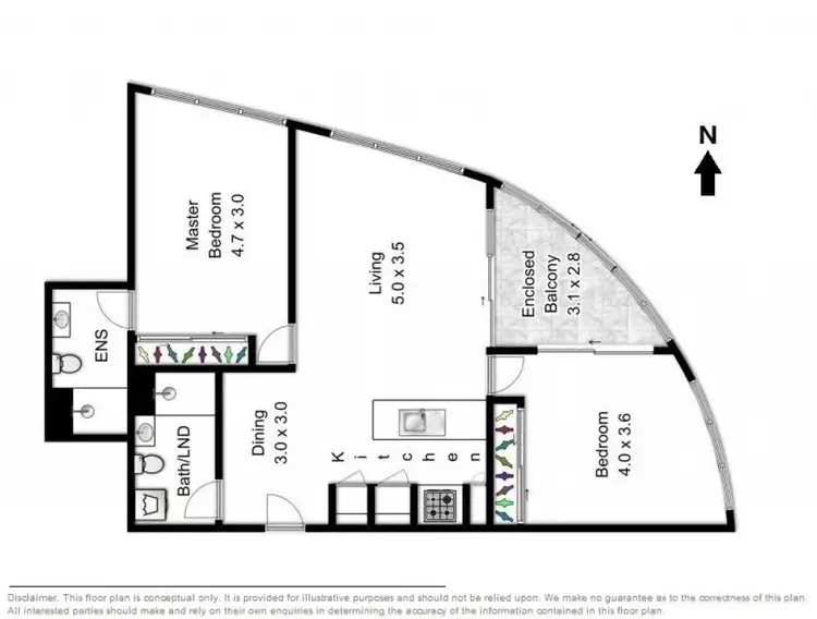 Floorplan of Homely apartment listing, 1202/191 Brunswick Street, Fortitude Valley QLD 4006