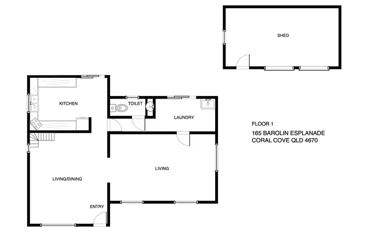 Floorplan of Homely house listing, 165 Barolin Esplanade, Coral Cove QLD 4670