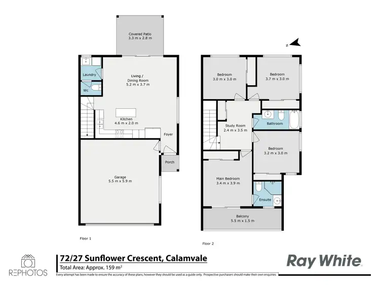 Floorplan of Homely townhouse listing, 72/27 Sunflower Crescent, Calamvale QLD 4116