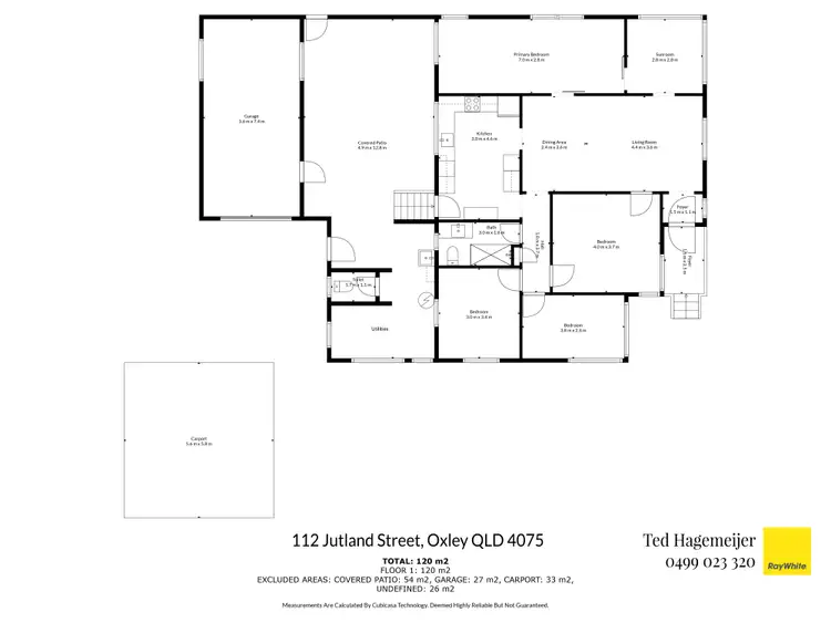 Floorplan of Homely house listing, 112 Jutland Street, Oxley QLD 4075