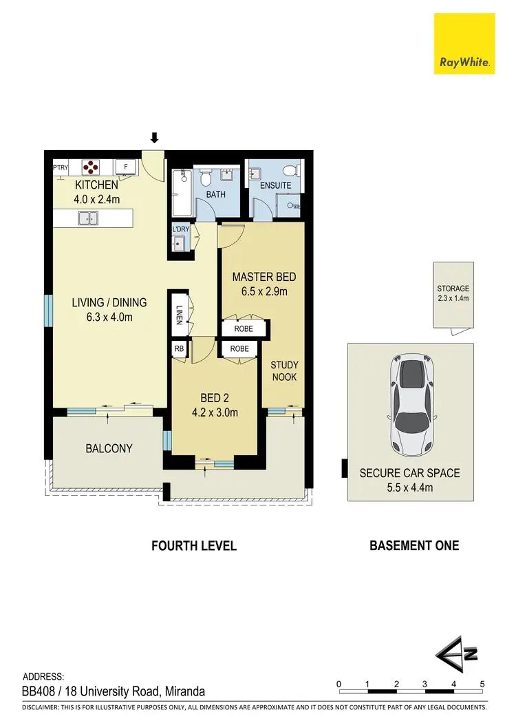 Floorplan of Homely unit listing, BB408/18 University Road, Miranda NSW 2228