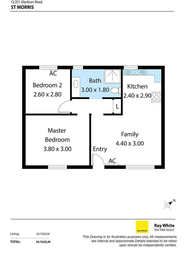 Floorplan of Homely unit listing, 12/251 Glynburn Road, St Morris SA 5068