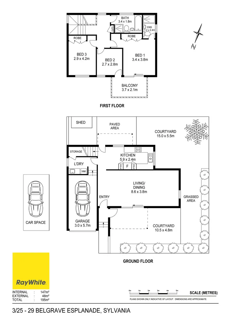 Floorplan of Homely townhouse listing, 3/25-29 Belgrave Esplanade, Sylvania NSW 2224
