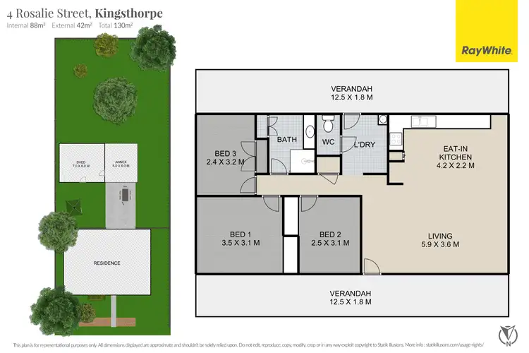 Floorplan of Homely house listing, 4 Rosalie Street, Kingsthorpe QLD 4400