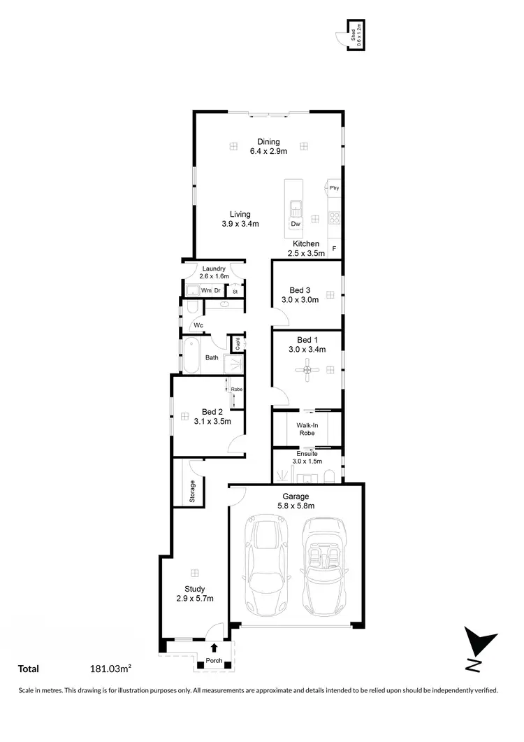 Floorplan of Homely house listing, 51A Gascoyne Avenue, Hillcrest SA 5086