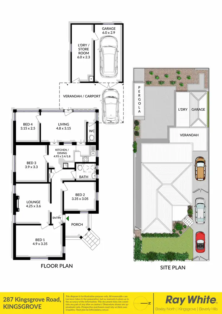 Floorplan of Homely house listing, 287 Kingsgrove Road, Kingsgrove NSW 2208
