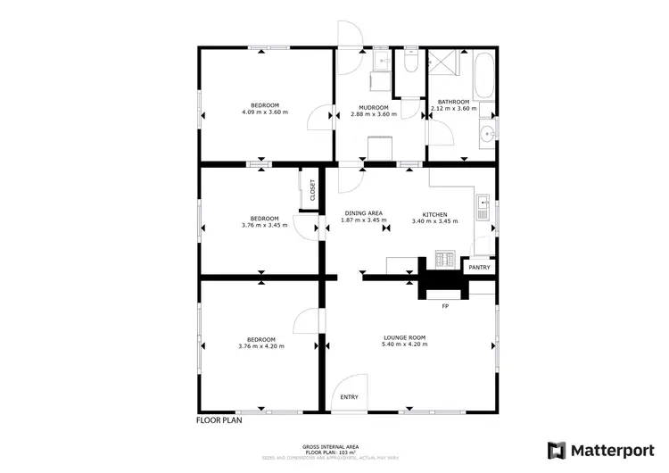 Floorplan of Homely house listing, 6 Ashton Street, Swan Hill VIC 3585