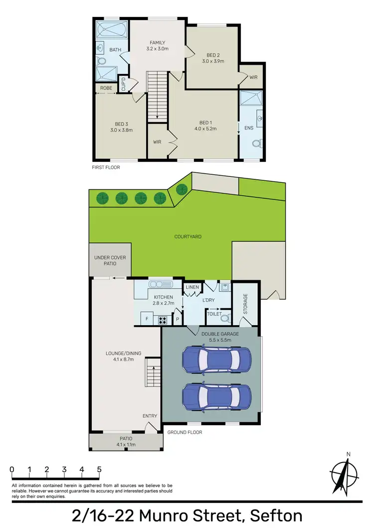 Floorplan of Homely townhouse listing, 2/16-22 Munro Street, Sefton NSW 2162