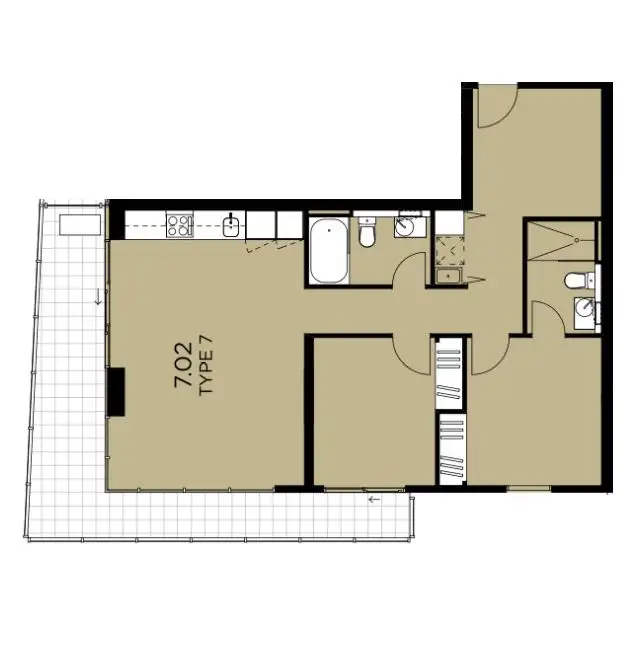 Floorplan of Homely apartment listing, 702/32 Lilydale Grove, Hawthorn East VIC 3123