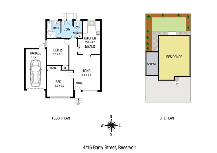 Floorplan of Homely unit listing, 4/16 Barry Street, Reservoir VIC 3073